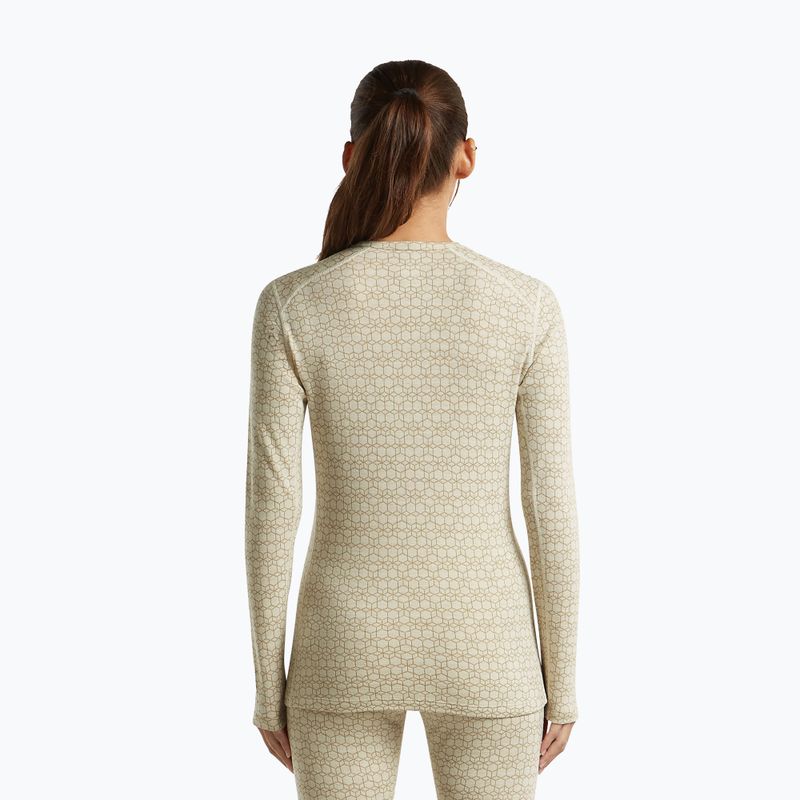 Felpa termica donna Icebreaker Merino 260 Tech Vertex Crewe Undyed/Cumin 3