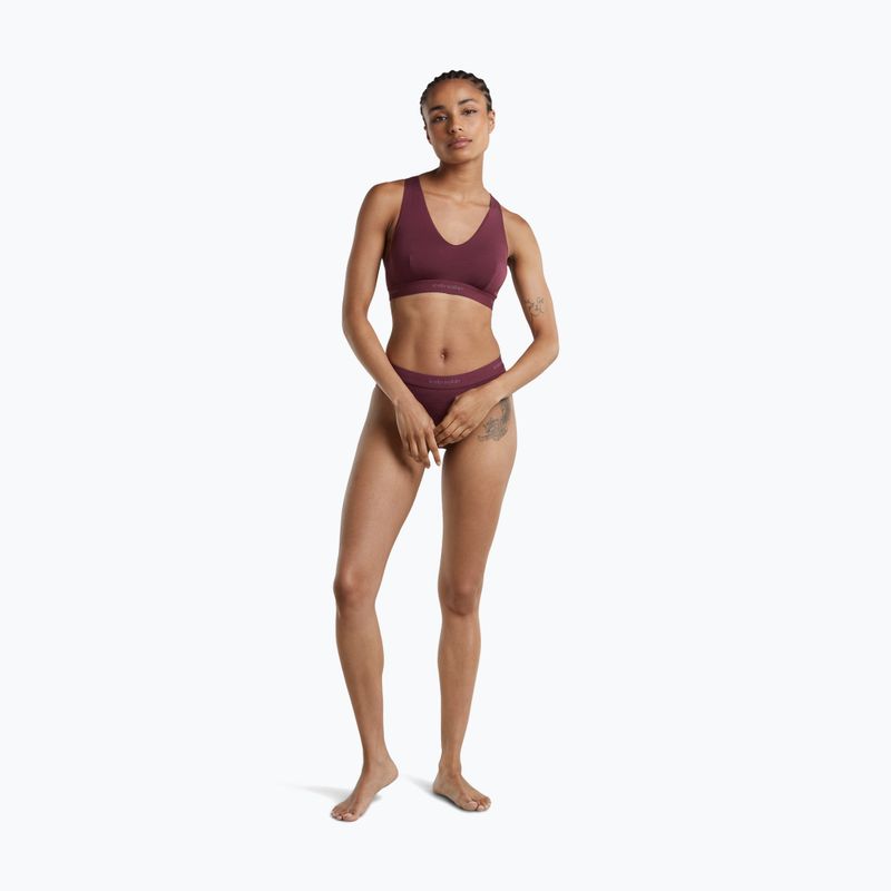 Reggiseno termico icebreaker Merino 125 Cool-Lite Sprite Racerback dark berry 3