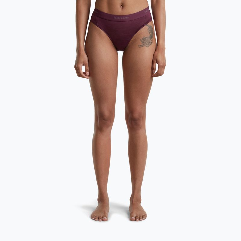 Mutandine termiche da donna Icebreaker Merino 125 Cool-Lite Sprite Hipster dark berry 2
