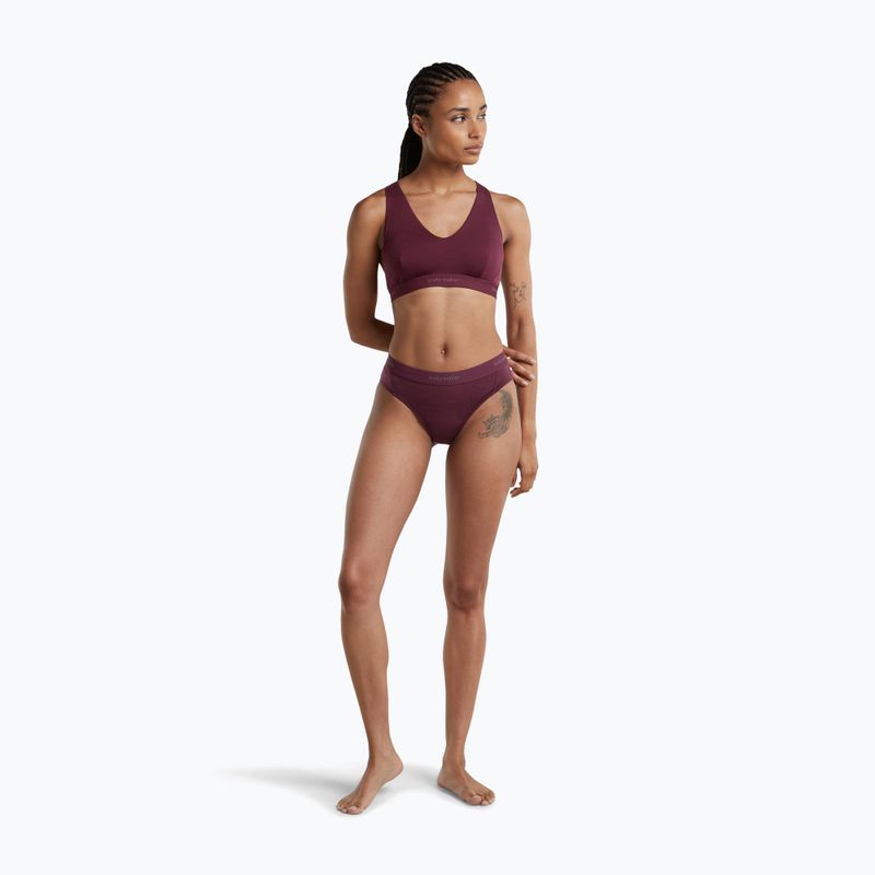 Mutandine termiche da donna Icebreaker Merino 125 Cool-Lite Sprite Hipster dark berry 3