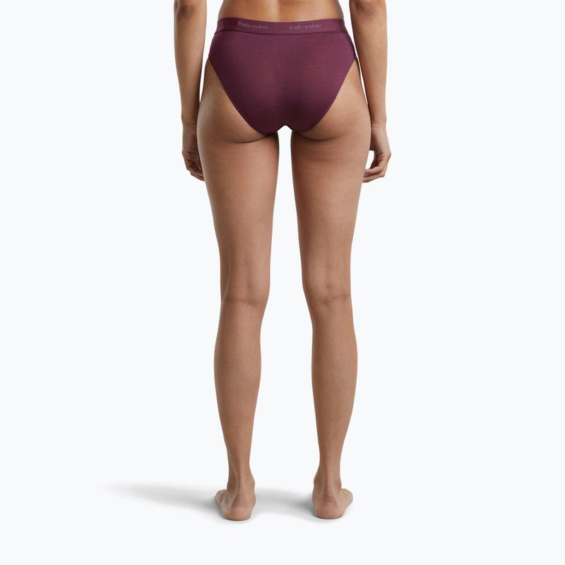 Mutandine termiche da donna Icebreaker Merino 125 Cool-Lite Sprite Hipster dark berry 4