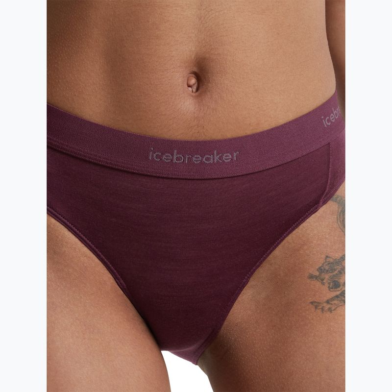 Mutandine termiche da donna Icebreaker Merino 125 Cool-Lite Sprite Hipster dark berry 6