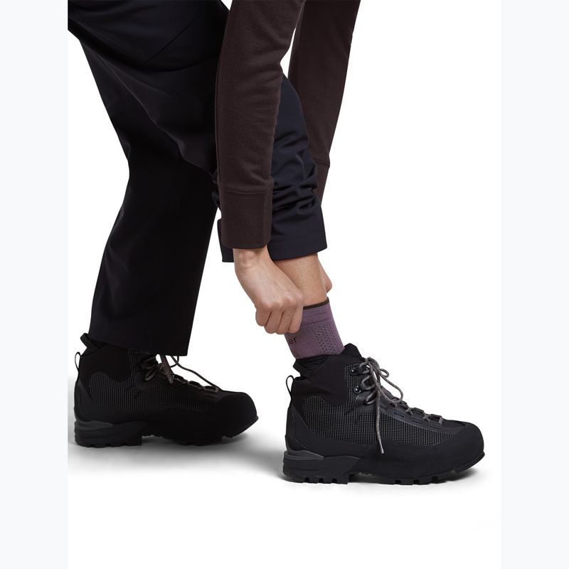 Calze da donna Icebreaker Merino Hike+ Ultralight Quarter grey plum/bittersweet 5