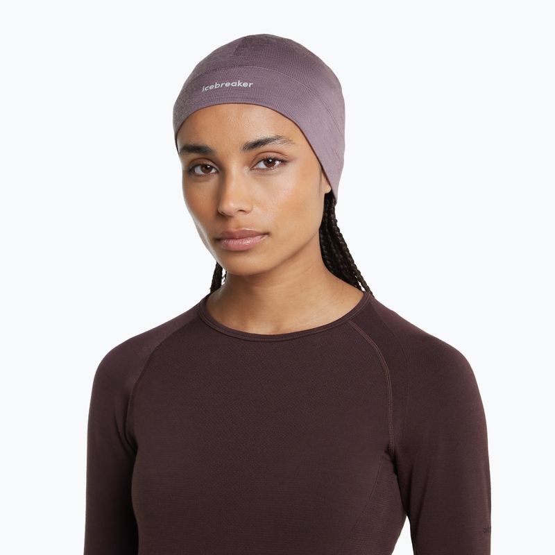 Cappello invernale icebreaker Merino 200 Oasis Beanie grey plum 7