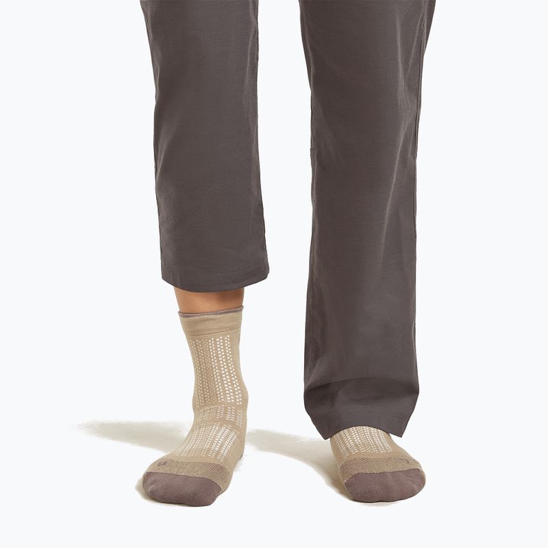 Calze da donna Icebreaker Merino Hike+ Ultralight Quarter pink quartz/porcini 3