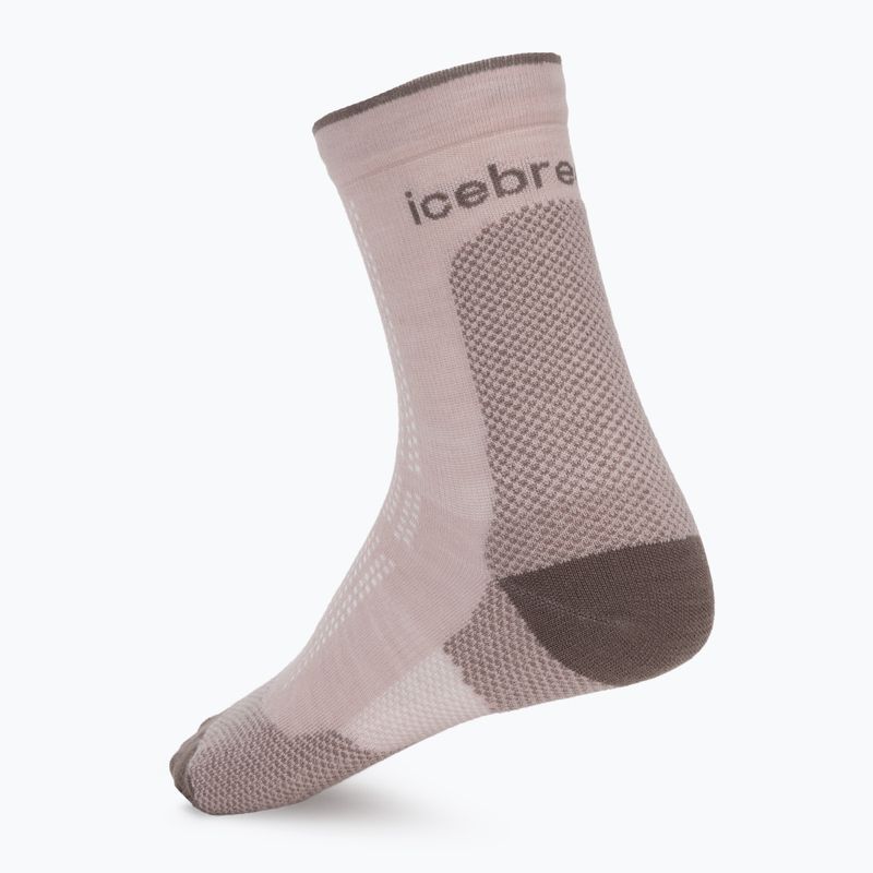 Calze da donna Icebreaker Merino Hike+ Ultralight Quarter pink quartz/porcini 2