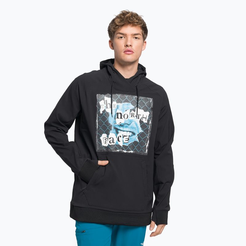 Felpa softshell da uomo The North Face Printed Tekno Hoodie nero/bianco
