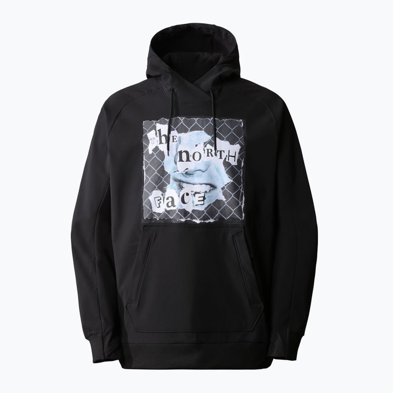 Felpa softshell da uomo The North Face Printed Tekno Hoodie nero/bianco 10