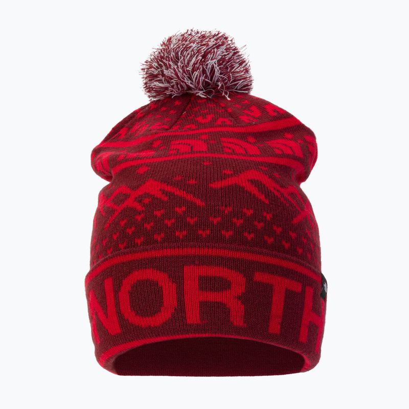 Berretto invernale The North Face Ski Tuke cordovan/rosso orizzonte 2