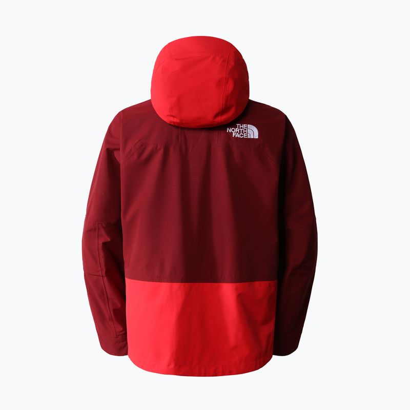 Giacca da snowboard da uomo The North Face Dragline cordovan/rosso 7