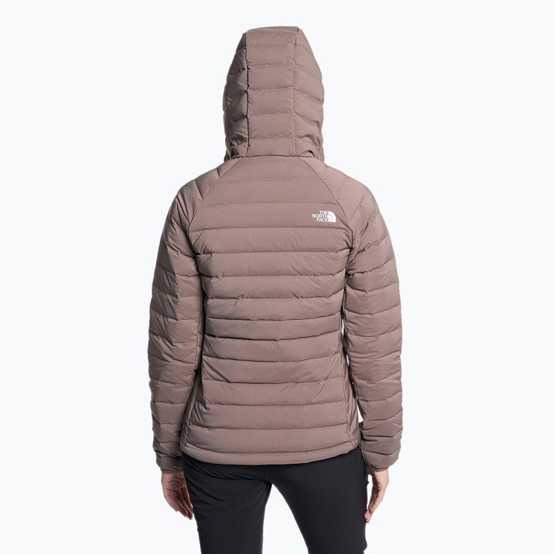 Piumino da donna The North Face Belleview Stretch Down Hoodie grigio intenso 2
