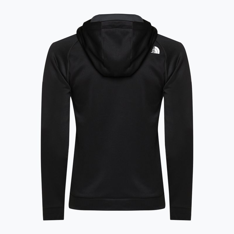 Felpa da trekking da uomo The North Face Reaxion Fleece F/Z Hoodie nero/grigio asfalto 2