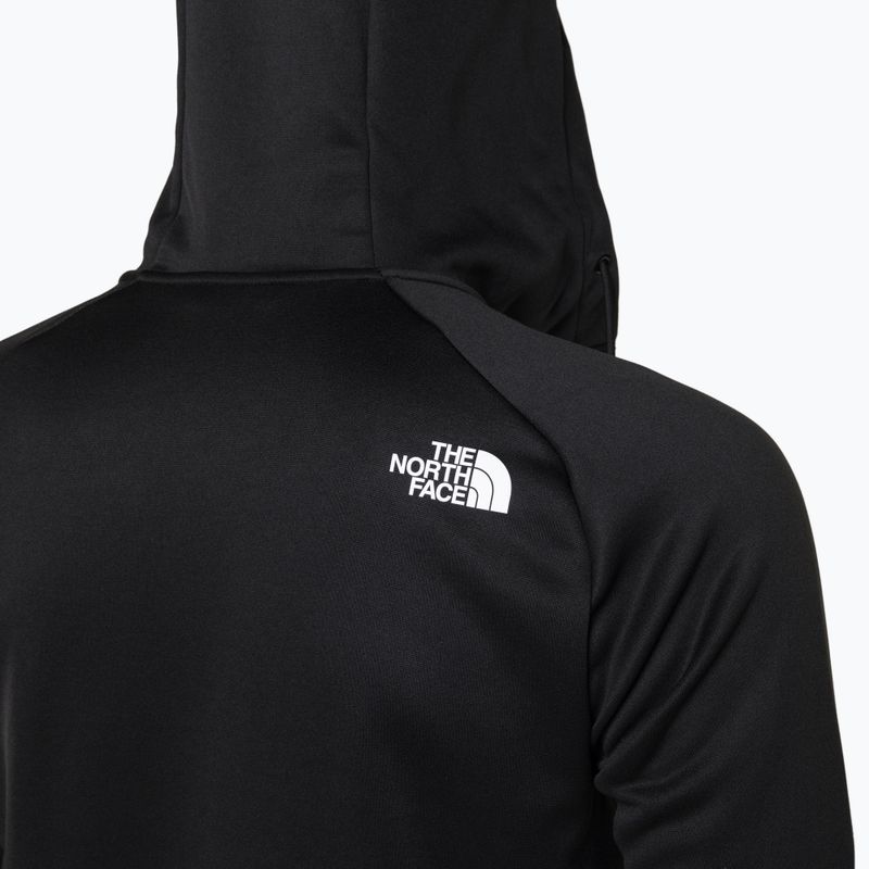 Felpa da trekking da uomo The North Face Reaxion Fleece F/Z Hoodie nero/grigio asfalto 5