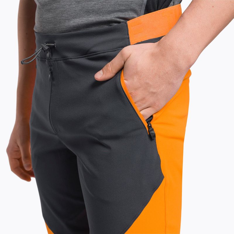 Pantaloni softshell da uomo The North Face Dawn Turn cono arancio/grigio asfalto/nero 6