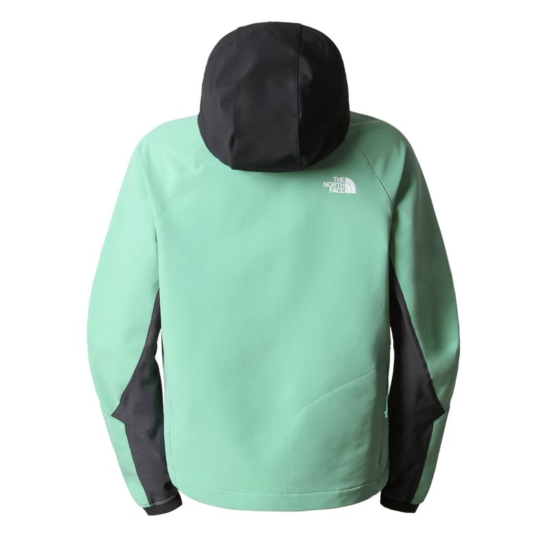 Giacca softshell da donna The North Face AO Softshell Hoodie wasabi/grigio asfalto/nero 10