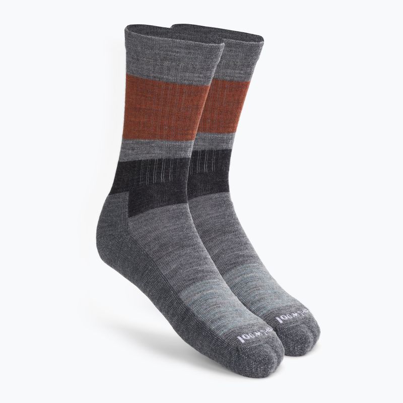Smartwool Everyday Blocked Stripe Crew calzini da trekking grigi SW001940052