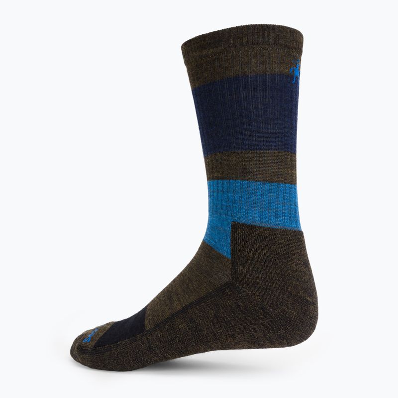 Calzini da trekking Smartwool Everyday Blocked Stripe Crew verde-blu SW001940D11 2