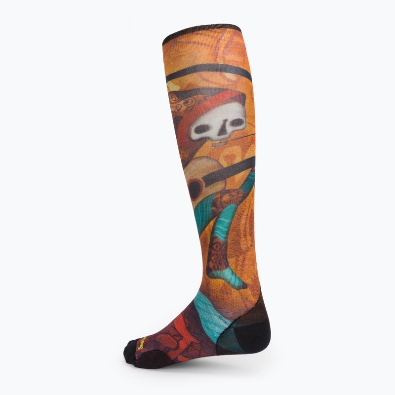 Calzini Smartwool Ski Zero Cushion Memory Quilt Print OTC arancione da uomo SW001917150 2