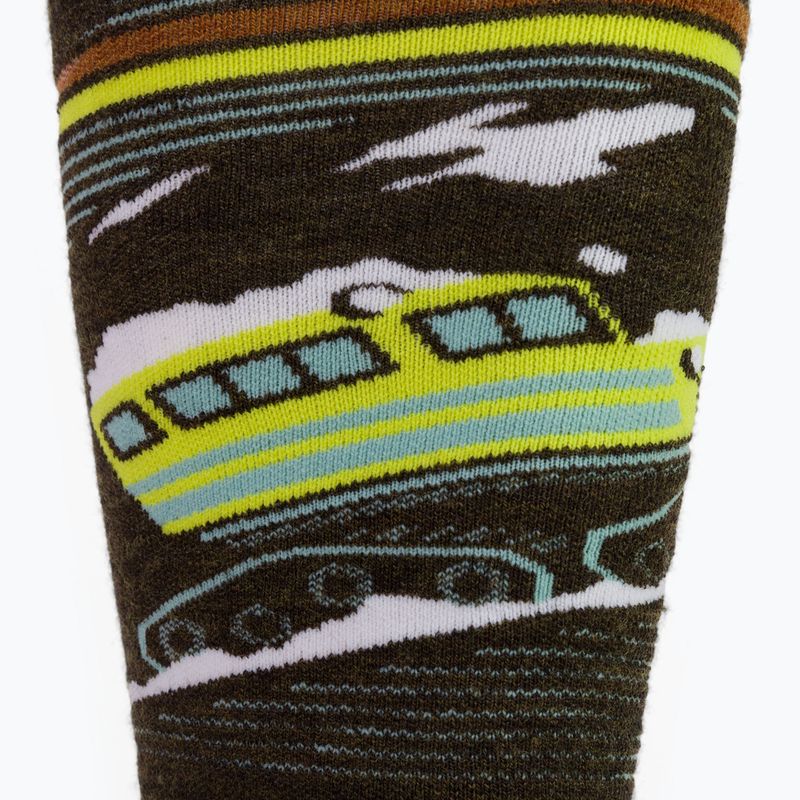 Calze da snowboard Smartwool Targeted Cushion Piste Machine OTC verde da uomo SW001922D11 4