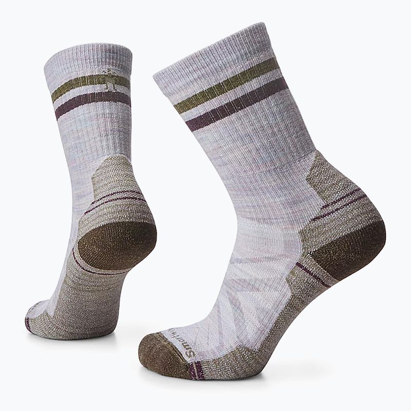 Calze da trekking da donna Smartwool Hike Light Cushion Tube Stripe Crew purple eclipse 6