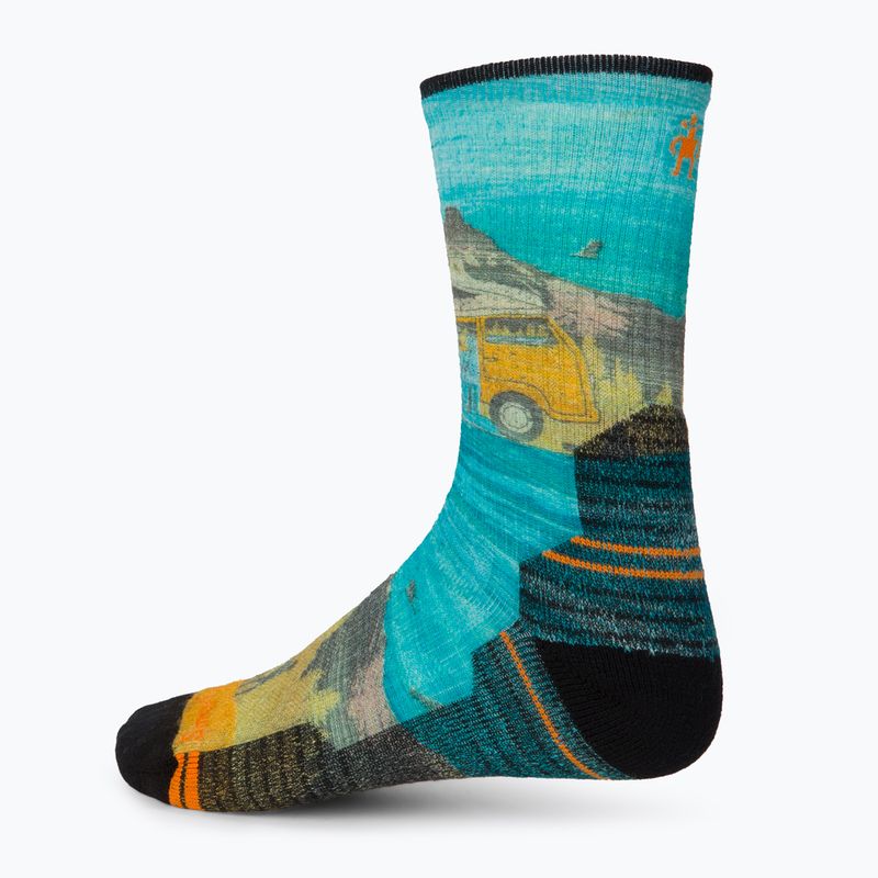Smartwool Hike Light Cushion Great Excursion Print Calze da trekking blu/giallo SW001987150 2