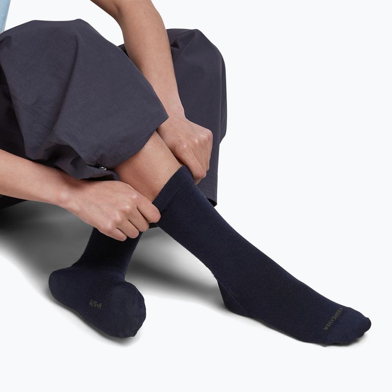 Calze da donna Icebreaker Lifestyle Fine Gauge Crew midnight navy/dark loden 4