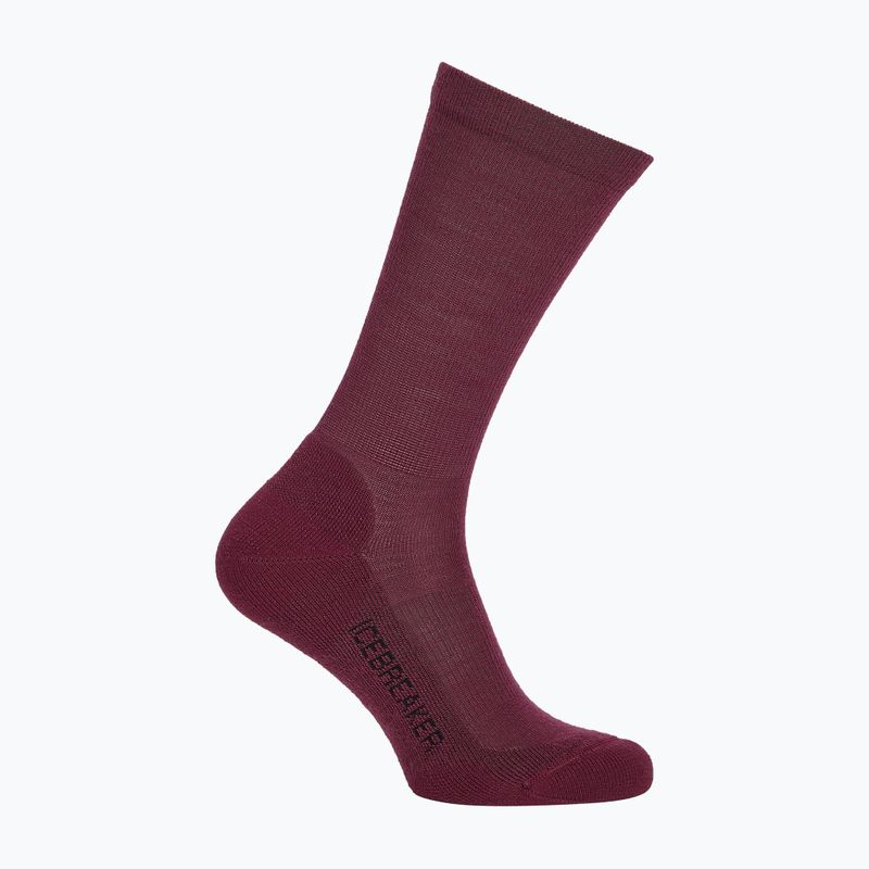 Calze da donna Icebreaker Merino Lifestyle Light Crew dark berry 2