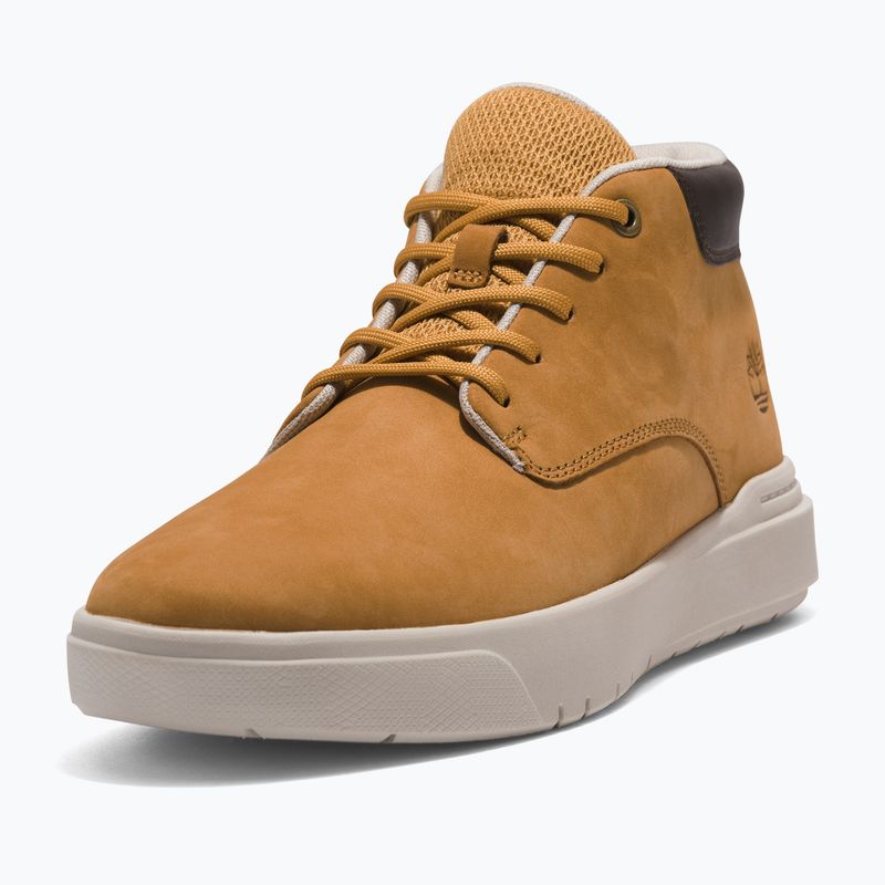 Timberland Seneca Bay Pelle Chukka scarpe da uomo in grano 9
