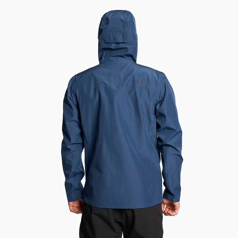 Giacca da pioggia da uomo The North Face Dryzzle Futurelight blu scuro 2
