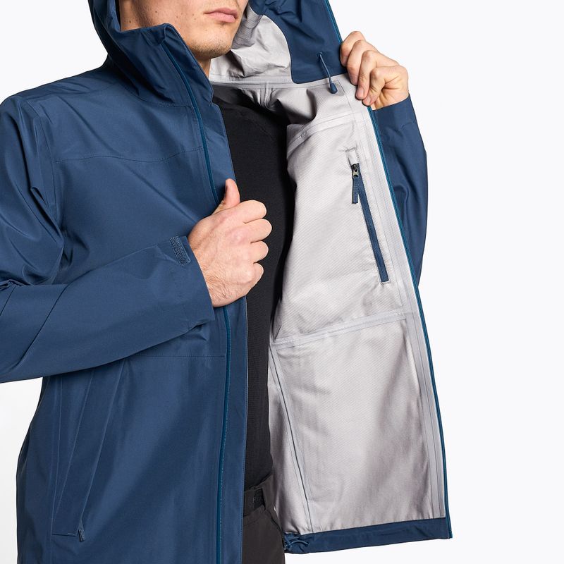 Giacca da pioggia da uomo The North Face Dryzzle Futurelight blu scuro 4