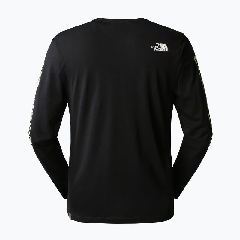 Maniche lunghe trekking da uomo The North Face Outdoor Graphic nero 2