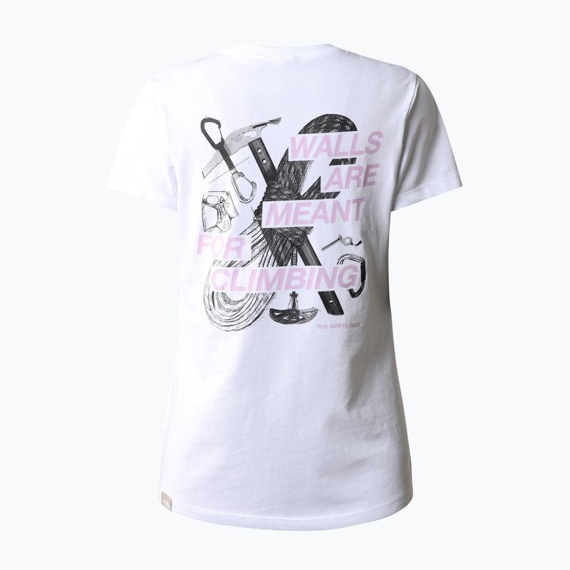 Maglietta trekking donna The North Face Outdoor Graphic bianco 5