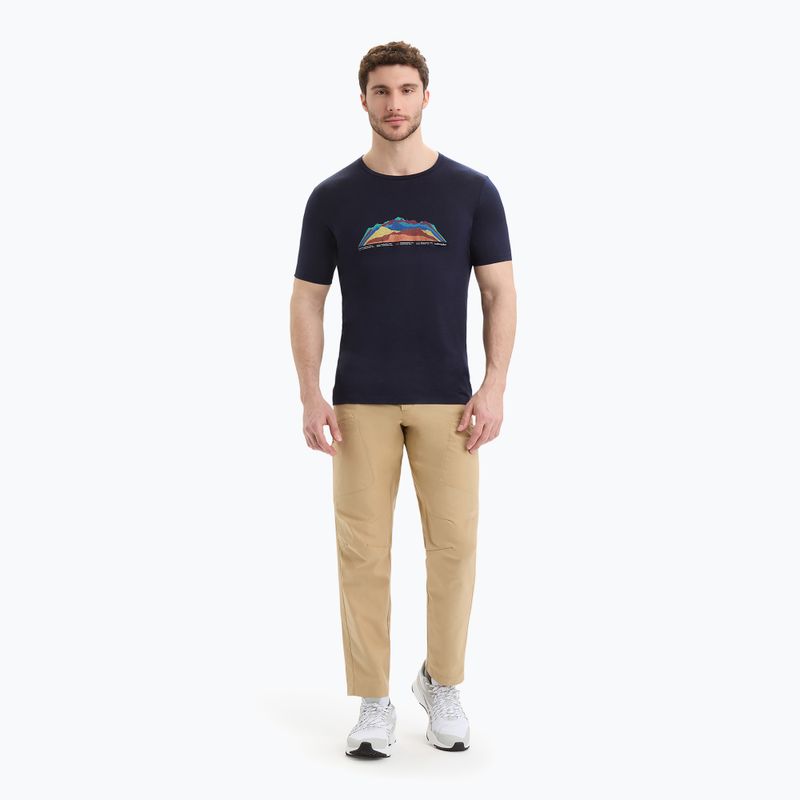 Icebreaker Tech Lite II 7 Mountain Tops Uomo Camicia da trekking midnight navy 5