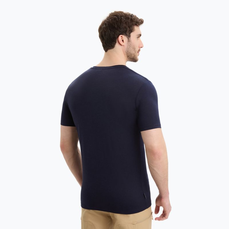 Icebreaker Tech Lite II 7 Mountain Tops Uomo Camicia da trekking midnight navy 2