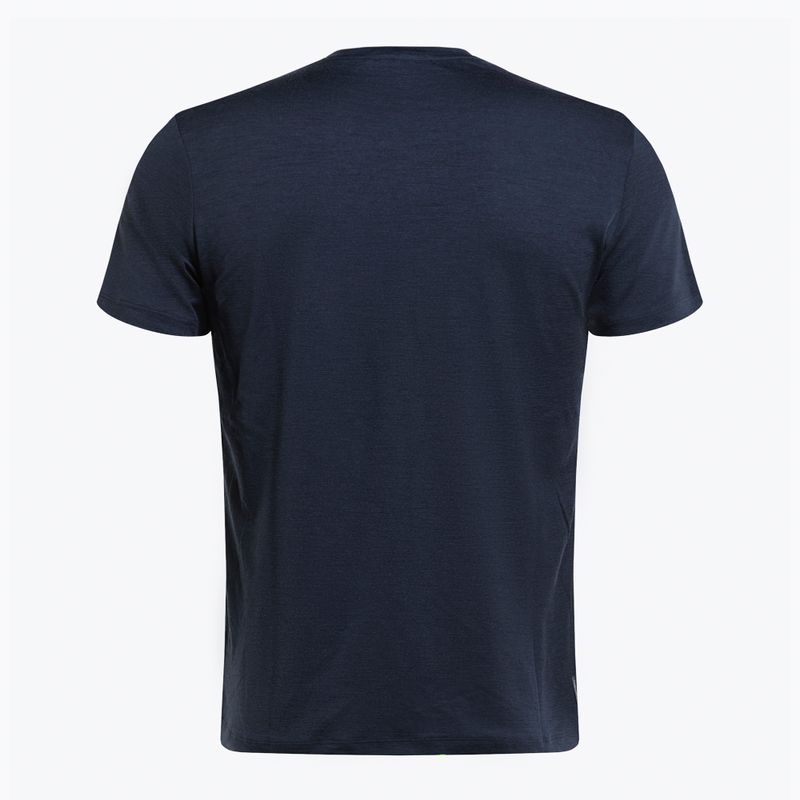 Icebreaker Tech Lite II 7 Mountain Tops Uomo Camicia da trekking midnight navy 7
