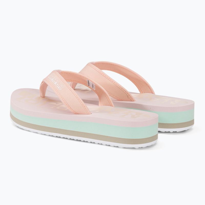 Napapijri infradito donna NP0A4HL1 rosa pallido nuovo 3