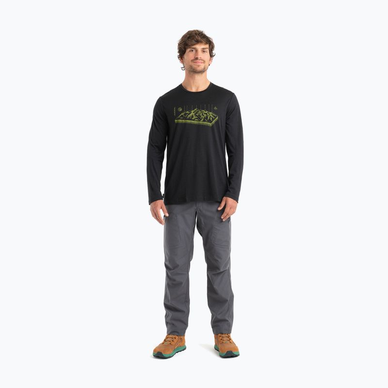 Maglia termica da uomo icebreaker Merino 150 Tech Lite II Tee Alps 3D black 4