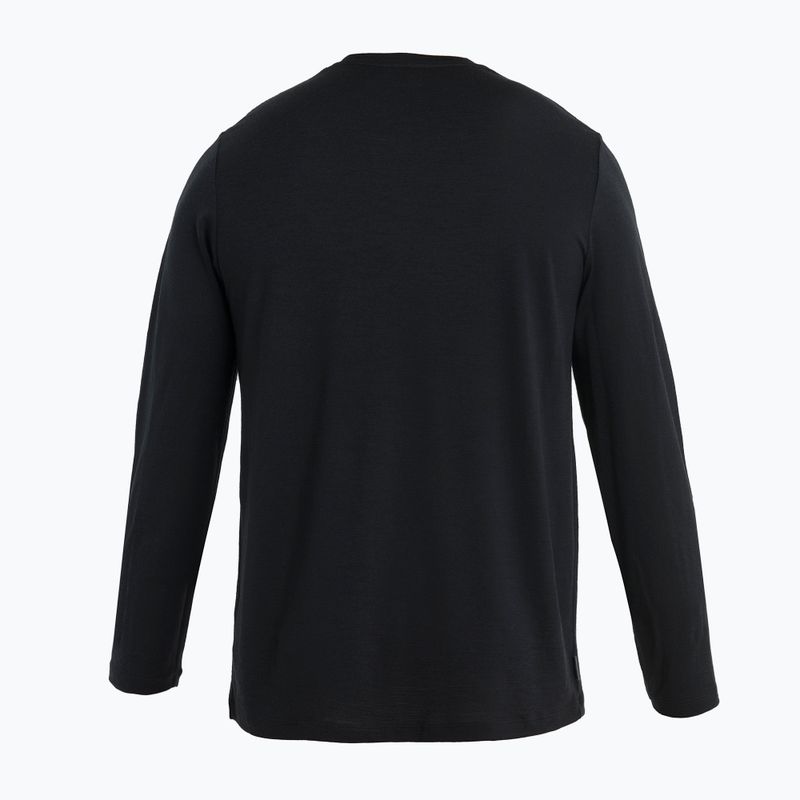 Uomo Icebreaker Merino 150 Tech Lite II Tee Alps 3D nero termico a maniche lunghe 6