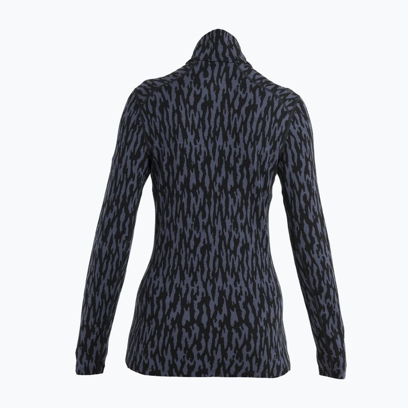 Icebreaker donna manica lunga termica Merino 260 Vertex Half Zip Glacial Camo grafite/nero/j 2