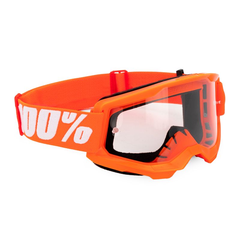 Occhiali da ciclismo da uomo 100% Strata 2 arancione/chiaro 6