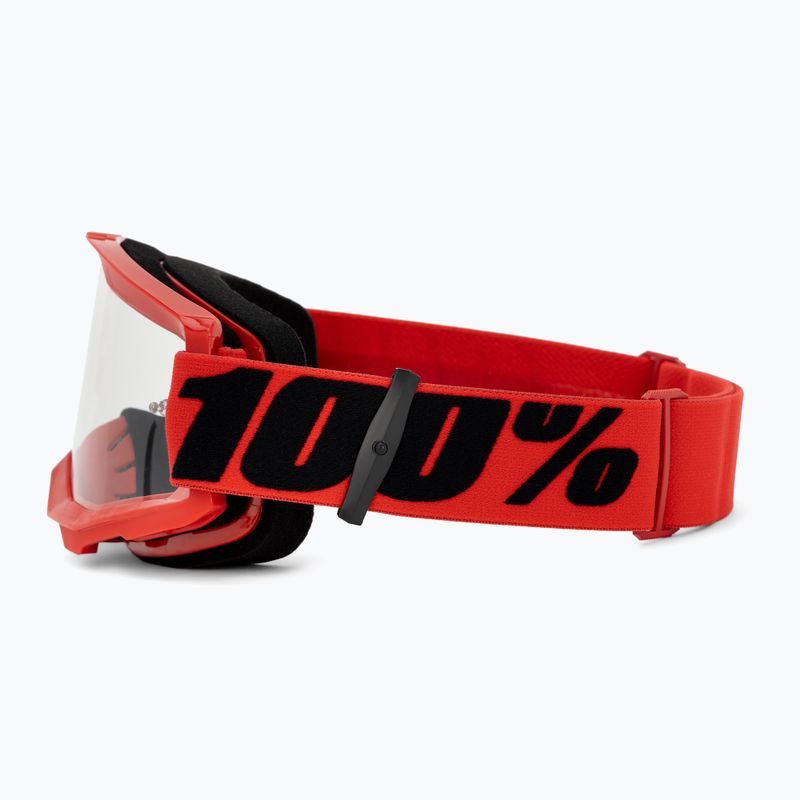 Occhiali da ciclismo 100% Strata 2 rosso/chiaro per uomo 4