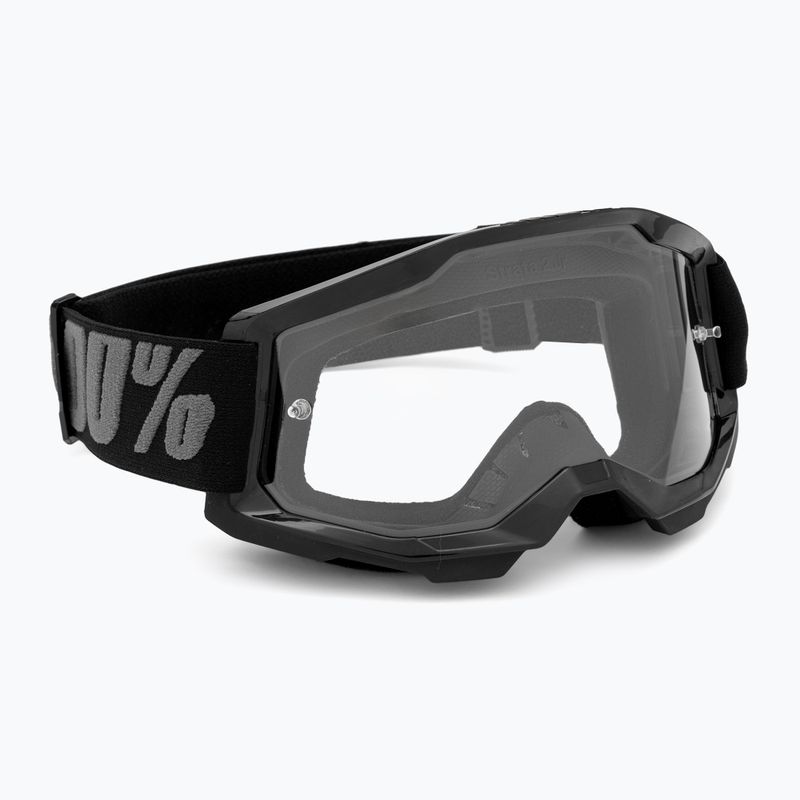 Occhiali da ciclismo per bambini 100% Strata 2 Junior 50031-00001 nero/chiaro