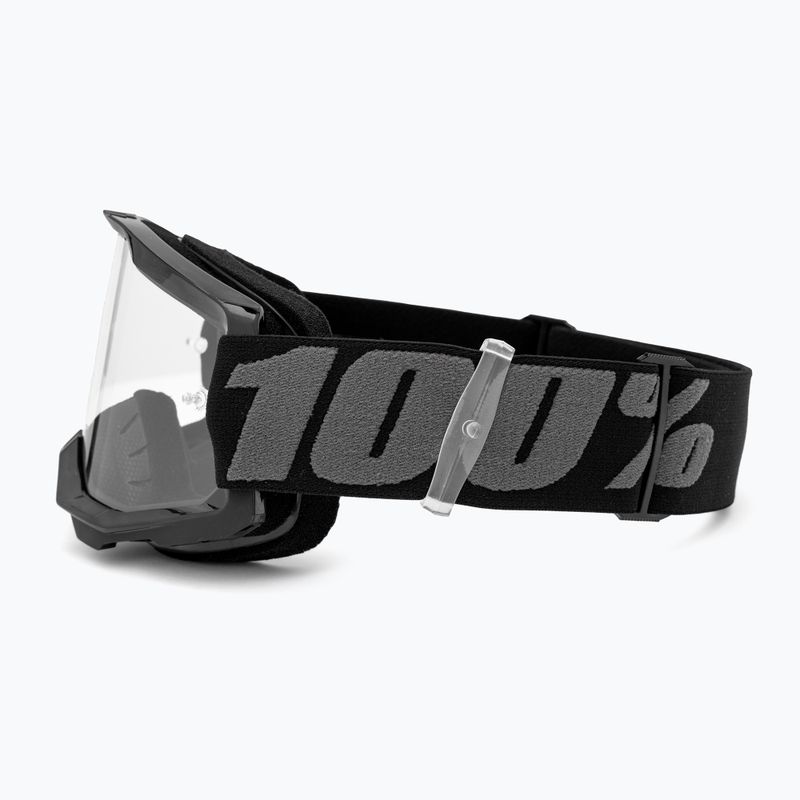 Occhiali da ciclismo per bambini 100% Strata 2 Junior 50031-00001 nero/chiaro 4