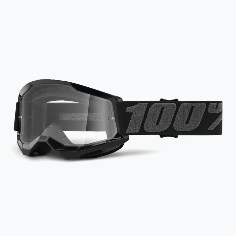 Occhiali da ciclismo per bambini 100% Strata 2 Junior 50031-00001 nero/chiaro 5