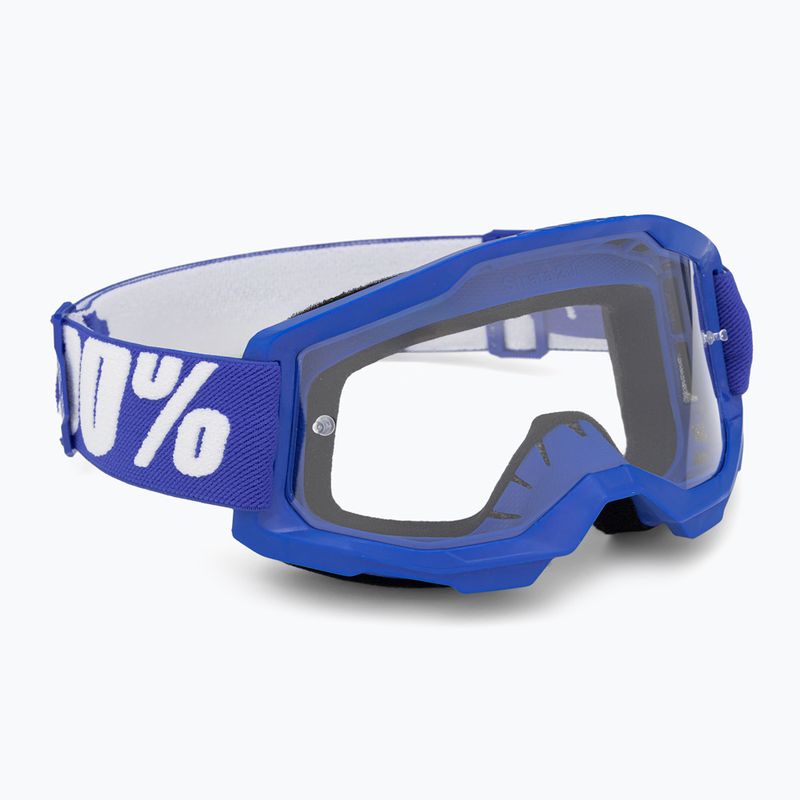 Occhiali da ciclismo per bambini 100% Strata 2 Junior blu/chiaro