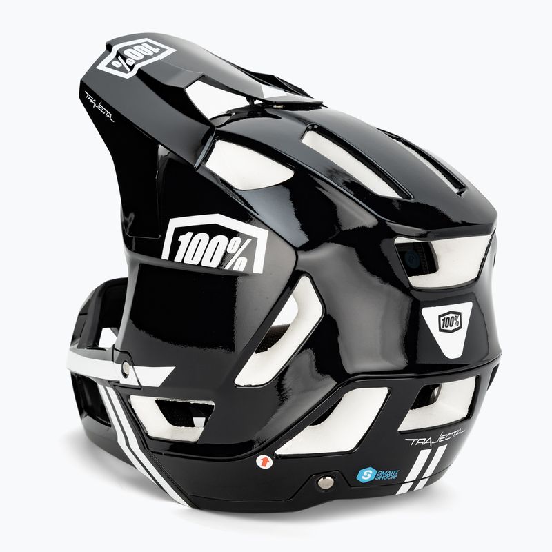 Casco da bici da uomo 100% Trajecta nero/bianco 4