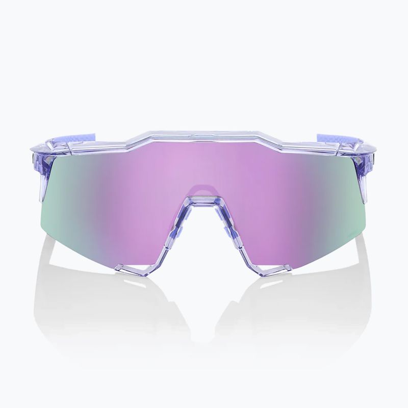 100% Speedcraft occhiali da sole lucidi traslucidi lavanda/iper lavanda a specchio 2