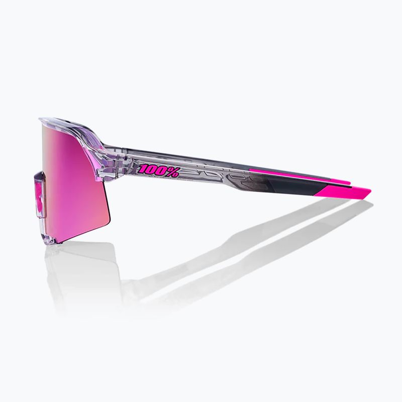 Occhiali da sole 100% S3 polished translucent/purple multilayer mirror 2