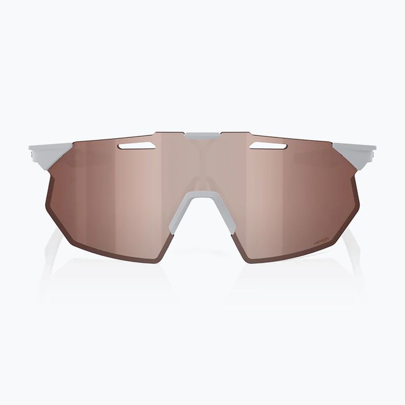 100% Hypercraft Occhiali da sole SQ grigio pietra opaco/ argento iper-cremisi a specchio 2