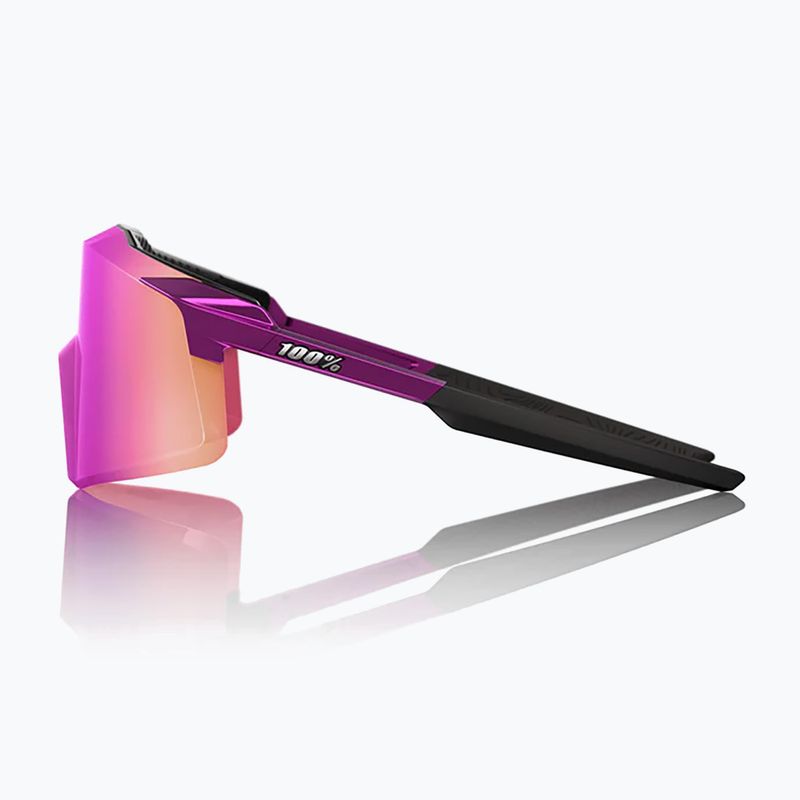 Occhiali da sole 100% Aerocraft gloss purple chrome/purple mirror 2